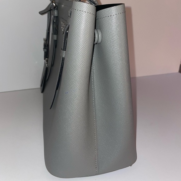 Prada-Saffiano Cuir Large Double Tote Bag with strap - Picture 3 of 15